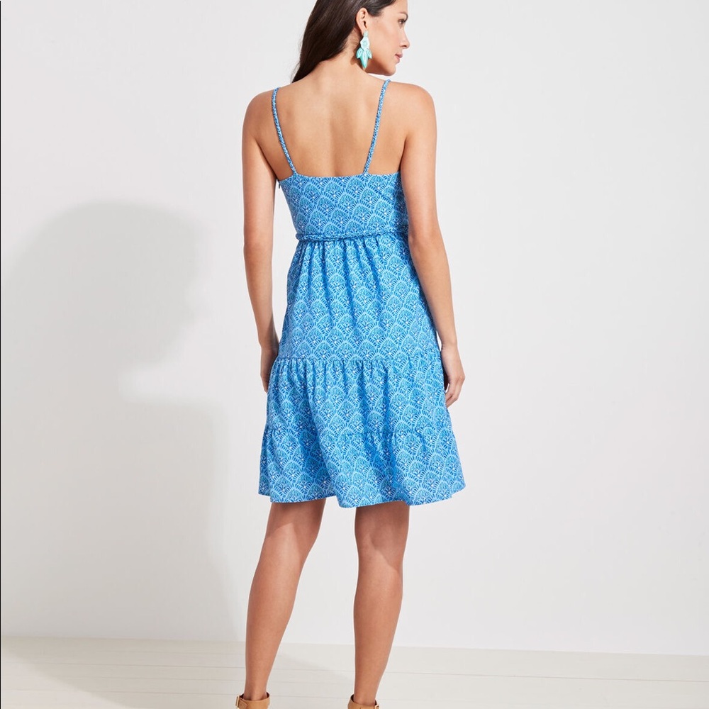 Vineyard Vines Blue Patterned Midi Dress - Picture 2 of 16